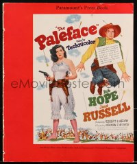 2j0747 PALEFACE pressbook 1948 Bob Hope & sexy Jane Russell, Hirschfeld art inside, ultra rare!