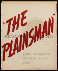 2j0751 PLAINSMAN pressbook 1936 Gary Cooper & Jean Arthur, Cecil B. DeMille western classic, rare!
