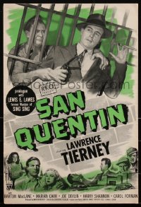 2j0761 SAN QUENTIN pressbook 1947 Lawrence Tierney in maximum security prison, noir, ultra rare!