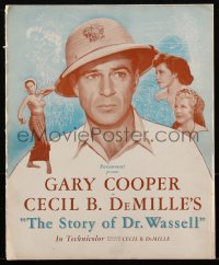 2j0779 STORY OF DR. WASSELL pressbook 1944 heroic Gary Cooper, Laraine Day, Cecil B. DeMille, rare!