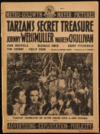 2j0786 TARZAN'S SECRET TREASURE pressbook 1941 Johnny Weissmuller, Maureen O'Sullivan, ultra rare!