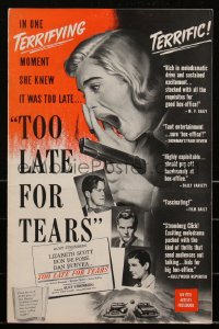2j0796 TOO LATE FOR TEARS pressbook 1949 Lizabeth Scott, Don DeFore, Dan Duryea, ultra rare!