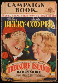 2j0797 TREASURE ISLAND pressbook 1934 Wallace Beery as Long John Silver & Jackie Cooper, ultra rare!
