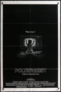 2j1196 POLTERGEIST style B 1sh 1982 Tobe Hooper & Steven Spielberg, the first real ghost story!
