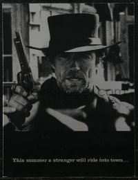 2j0412 PALE RIDER promo brochure 1985 great different images of cowboy Clint Eastwood!