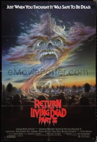 2j1208 RETURN OF THE LIVING DEAD 2 1sh 1988 just when you thought it was safe to be dead!