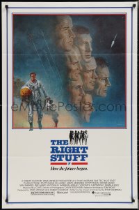 2j1210 RIGHT STUFF 1sh 1983 great Tom Jung montage art of the first NASA astronauts!