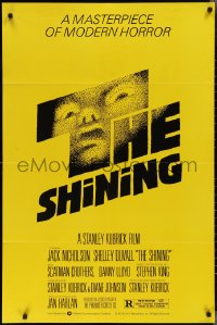 2j1228 SHINING studio style 1sh 1980 Stephen King & Stanley Kubrick, iconic art by Saul Bass!