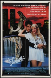 2j1237 SPLASH 1sh 1984 Tom Hanks loves mermaid Daryl Hannah in New York City under Twin Towers!