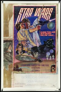 2j1245 STAR WARS style D NSS style 1sh 1978 George Lucas, circus poster art by Struzan & White!
