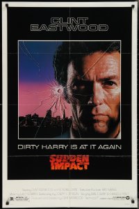 2j1249 SUDDEN IMPACT 1sh 1983 Clint Eastwood is at it again as Dirty Harry, great image!