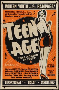 2j1257 TEEN AGE 1sh 1944 juvenile delinquency facts, modern youth on the rampage!