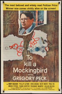 2j1265 TO KILL A MOCKINGBIRD 1sh 1963 Gregory Peck classic, from Harper Lee's famous novel!