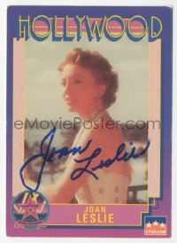 2j0067 JOAN LESLIE signed trading card 1991 cool Hollywood Walk of Fame series from Starline!