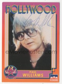 2j0069 PAUL WILLIAMS signed trading card 1991 cool Hollywood Walk of Fame series from Starline!