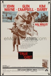 2j1271 TRUE GRIT int'l 1sh 1969 John Wayne as Rooster Cogburn, Kim Darby, Glen Campbell