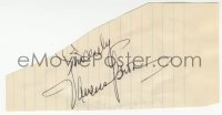 2j0059 VANESSA BROWN signed 3x5 album page 1950s it can be framed & displayed with a repro!