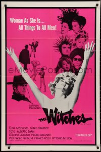 2j1287 WITCHES 1sh 1967 Le Streghe, Silvana Mangano, Clint Eastwood shown in cowboy hat!