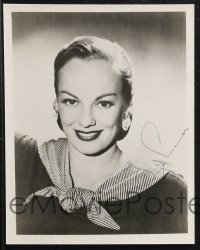 2j0242 FAYE EMERSON signed 8x10 publicity still 1951 smiling portrait of the actress in her prime!