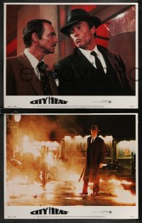 2j1608 CITY HEAT 8 LCs 1984 Clint Eastwood the cop & Burt Reynolds the detective!