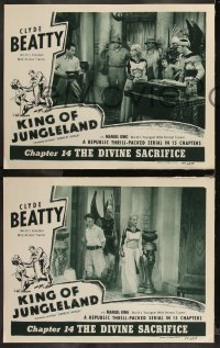 2j1664 DARKEST AFRICA 3 chapter 14 LCs R1949 Clyde Beatty, King of Jungleland, Divine Sacrifice!