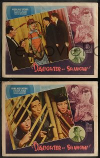 2j1655 DAUGHTER OF SHANGHAI 4 LCs 1937 Anna May Wong, Daughter of Orient, Buster Crabbe, ultra rare!