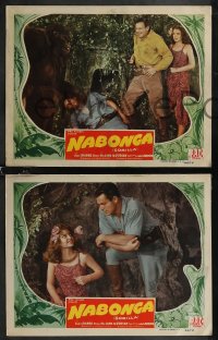 2j1653 NABONGA 5 LCs 1944 great images of Buster Crabbe, Julie London & fake giant gorilla!