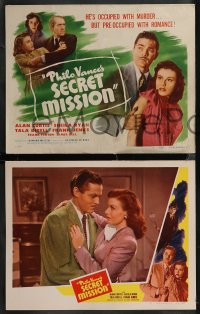 2j1627 PHILO VANCE'S SECRET MISSION 8 LCs 1947 detective Alan Curtis is occupied with murder & romance!