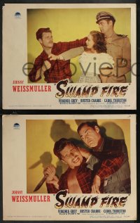 2j1652 SWAMP FIRE 6 LCs 1946 Johnny Weissmuller, Buster Crabbe, Virginia Grey!