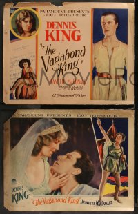 2j1644 VAGABOND KING 8 LCs 1930 thief Dennis King fights for MacDonald, ultra rare complete set!