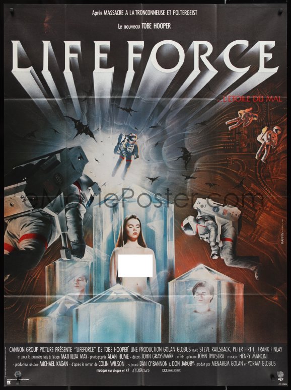 2j0457 Lifeforce French 1p 1985 Tobe Hooper Space Vampires Cool Different Art