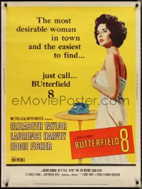 2k0709 BUTTERFIELD 8 30x40 1960 call girl Elizabeth Taylor is desirable & easiest to find, rare!