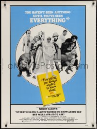 2k0713 EVERYTHING YOU ALWAYS WANTED TO KNOW ABOUT SEX style B 30x40 1972 Woody Allen, ultra rare!