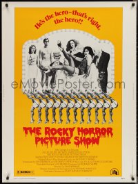 2k0717 ROCKY HORROR PICTURE SHOW style B 30x40 1975 wacky image of 'hero' Tim Curry & cast!
