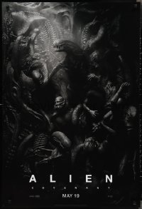 2k0816 ALIEN COVENANT style C teaser DS 1sh 2017 Ridley Scott, Fassbender, incredible sci-fi image!