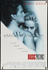 2k0839 BASIC INSTINCT 1sh 1992 Paul Verhoeven directed, Michael Douglas & sexy Sharon Stone!
