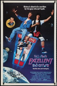 2k0870 BILL & TED'S EXCELLENT ADVENTURE 1sh 1989 Keanu Reeves, Winter, be excellent to each other!