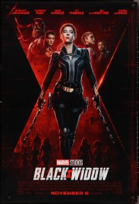 2k0876 BLACK WIDOW November advance DS 1sh 2021 Scarlet Johansson as Natasha Romanoff, Marvel hero!