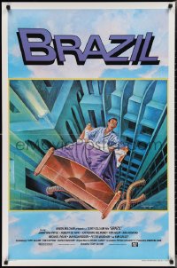 2k0889 BRAZIL int'l 1sh 1985 Terry Gilliam, cool totally different sci-fi fantasy art by Lagarrigue!