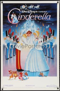2k0905 CINDERELLA 1sh R1987 Walt Disney classic romantic musical cartoon, Prince Charming!