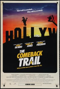 2k0911 COMEBACK TRAIL advance DS 1sh 2021 Robert De Niro, Tommy Lee Jones, Freeman, silhouette art!