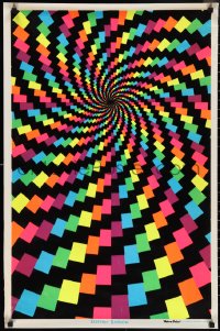 2k0129 ELECTRIC RAINBOW 23x35 commercial poster 1972 really psychedelic artwork in felt, groovy!
