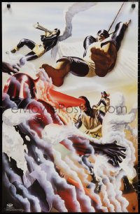 2k0155 X-MEN 22x35 Canadian commercial poster 2001 Marvel comics, Alex Ross art after Jack Kirby!