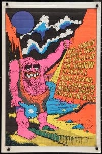 2k0156 YEA THOUGH I WALK THRU THE VALLEY 23x35 commercial poster 1970s monster is the meanest!