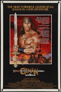 2k0916 CONAN THE DESTROYER 1sh 1984 Arnold Schwarzenegger is the most powerful legend of all!