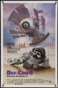 2k0936 DEF-CON 4 1sh 1984 Canadian sci-fi, really cool post-apocalyptic artwork by Rudy Obrero!