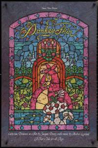 2k0945 DONKEY SKIN 1sh 1975 Jacques Demy's Peau d'ane, stained glass fairytale art by Lee Reedy!