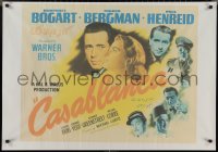 2k0336 CASABLANCA Egyptian poster R2000s Humphrey Bogart, Ingrid Bergman, Curtiz classic!