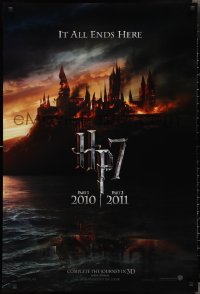 2k0222 HARRY POTTER & THE DEATHLY HALLOWS PART 1 & PART 2 teaser DS English 1sh 2010 it all ends here!
