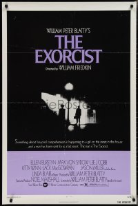 2k0966 EXORCIST 1sh 1974 William Friedkin, Von Sydow, horror classic from William Peter Blatty!